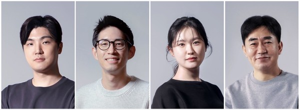 ▲(왼쪽부터) 조길현 CEO, 배형욱 CBO, 이은지 CIPO, 임성택 CFO