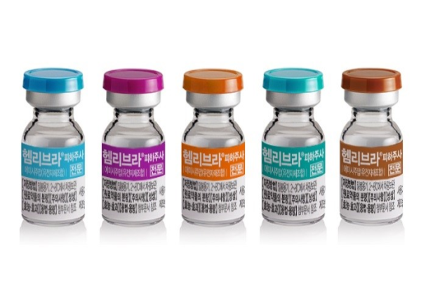 ▲헴리브라 제품 사진, JW중외제약 제공