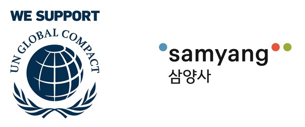 ▲UNGC 로고, 삼양사 CI