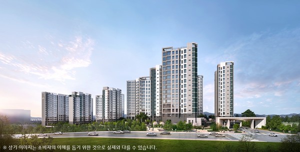 ▲ '제주 중부공원 제일풍경채 센트럴파크' 투시도