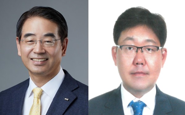 ▲최희남 종근당홀딩스 대표(왼쪽), 박완갑 종근당바이오 대표