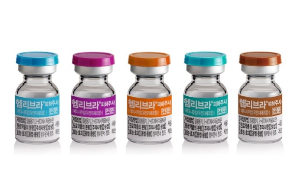 ▲헴리브라 제품 사진, JW중외제약 제공