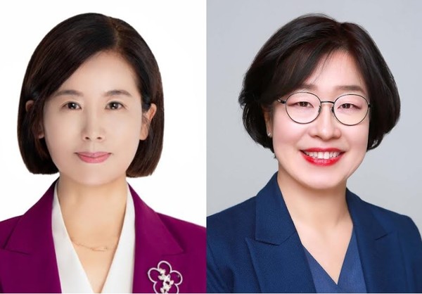포스코홀딩스 이유경 경영지원팀장(왼쪽), 김희 탄소중립전략담당