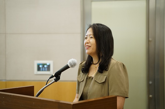 ▲ 김명아 한국법제연구원 연구위원이 18일 열린 '2024 소비자금융포럼'에서 발제하고 있다.