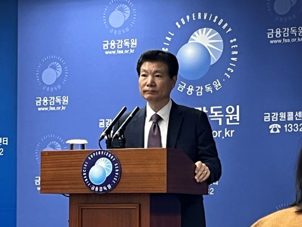 ▲김병칠 금융감독원 전략감독 부문 부원장보가 11일 개정 지배구조법 시행 관련 책무구조도 시범운영 계획 및 제재 운영지침 주요 내용에 대한