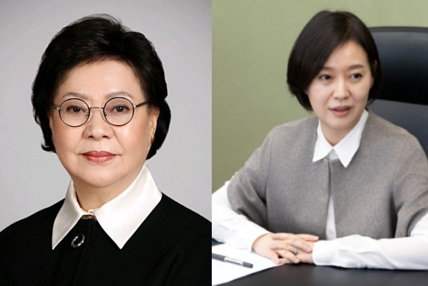▲송영숙 회장(왼쪽)과 임주현 부회장