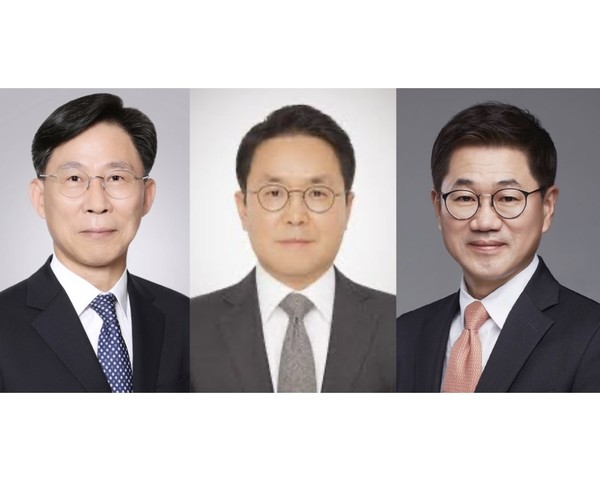 ▲좌측부터 홍원학 삼성생명 대표, 이문화 삼성화재 대표, 박종문 삼성증권 대표