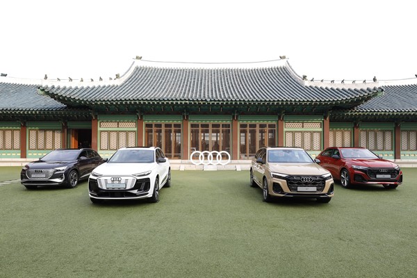 ▲아우디 코리아가 선보인 신차 라인업