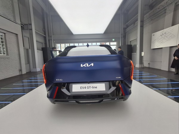 ▲기아 EV6 GT-라인 모델 후면부
