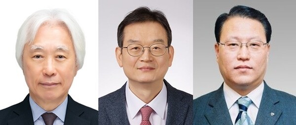 ▲(왼쪽부터) 유태호 태광산업 대표 내정자, 김대현 흥국생명 대표 내정자, 유재준 HK금융파트너스 대표 내정자. 사진=태광그룹