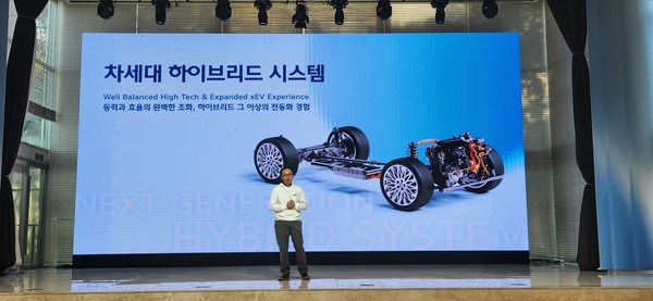 ▲ 발표 중인 한동희 현대차그룹 전동화개발담당 부사장