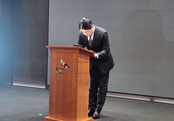 ▲7일 대국민사과를 한 최태원 SK그룹 회장