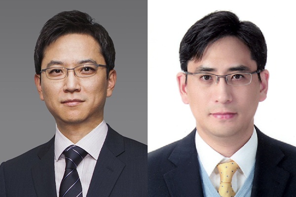 허은철 GC녹십자 대표(왼쪽), 허용준 녹십자홀딩스 대표