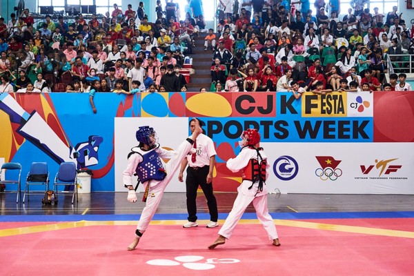 ▲지난해 열린 2024 CJ National Youth Taekwondo Championship 경기 장면
