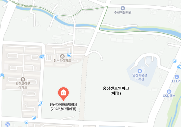 ▲웅상센트럴파크 부지