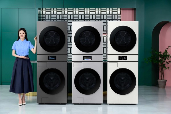 ▲삼성전자가 이달 출시한 복합형 세탁·건조기 비스포크 AI 원바디. 사진=삼성전자