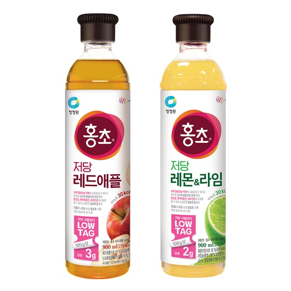 ▲대상 청정원 LOWTAG(로우태그) 저당 홍초 신제품 2종