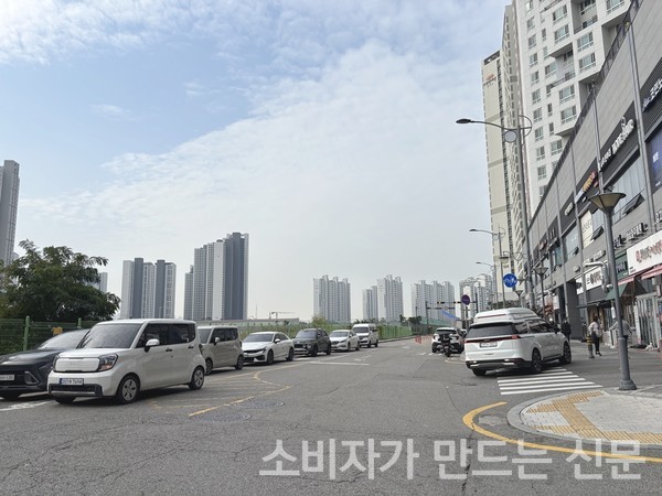 ▲인하대역에서 인하대역 수자인 로이센트 현장까지 이동하는 도보 풍경