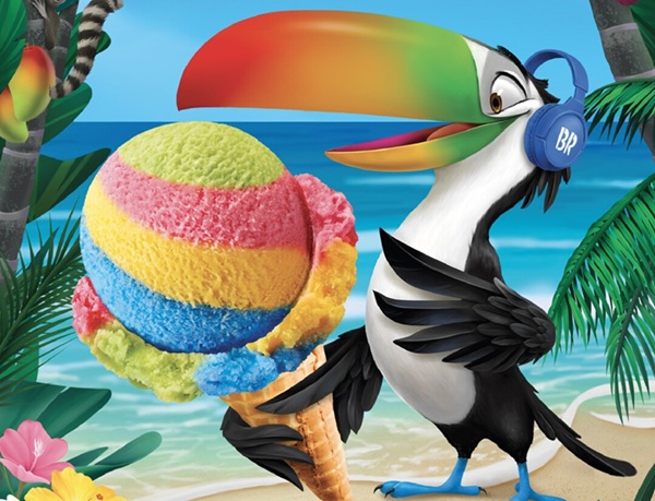 ▲배스킨라빈스가 구글 제미나이로부터 아이디어를 얻어 제품화 한 '트로피컬 썸머 플레이'