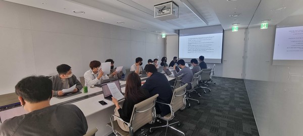 ▲코인원 침해사고 대응훈련 모습.