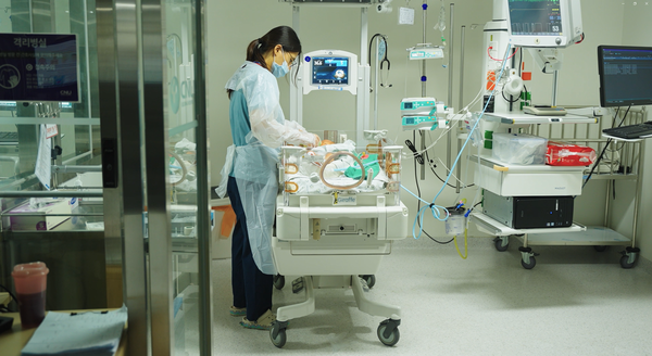 ▲세종 충남대병원 신생아중환자실
