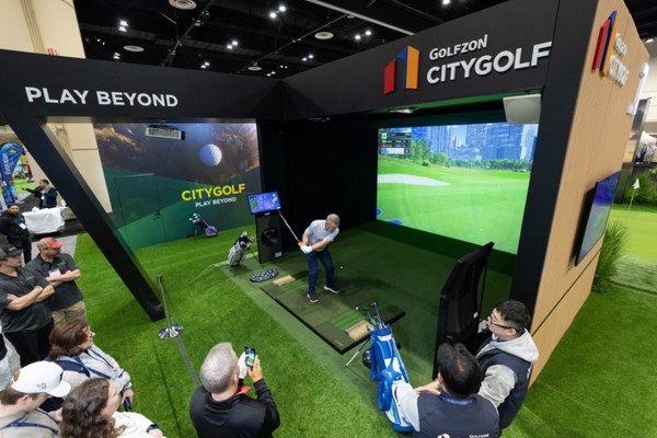 ▲골프존, 2026 PGA쇼에서 주목받은 세계 최초 도심형 골프 플랫폼 '시티골프' 호평