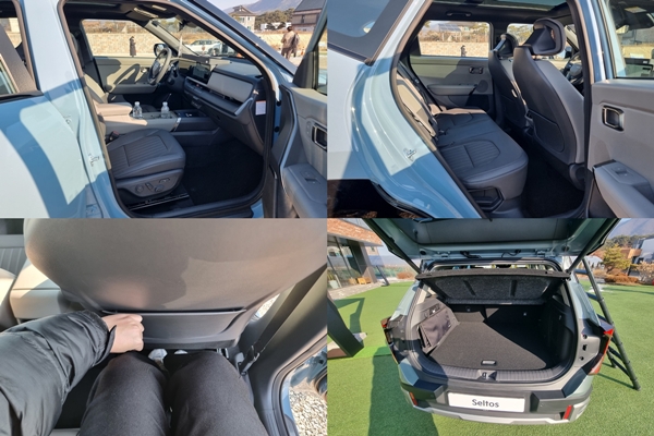 ▲셀토스의 러기지 공간은 동급 최대 수준의 적재 용량 536L를 확보했다