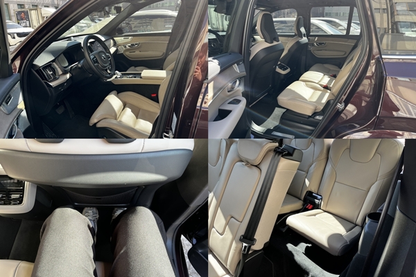 ▲볼보 XC90 B6는 7인승 단일 구성으로 2열에 세 명, 3열에 두 명이 탑승할 수 있다