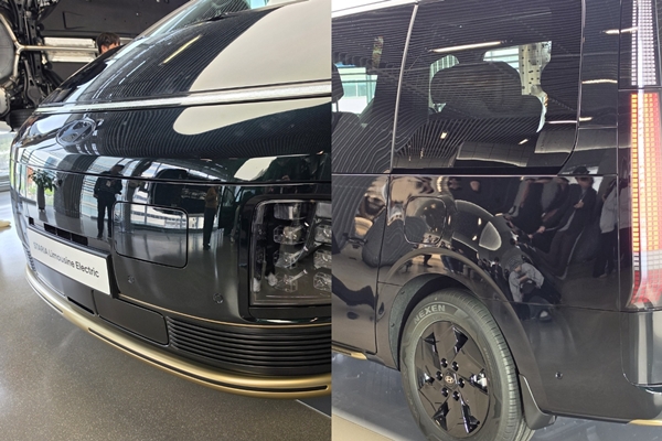 ▲스타리아 일렉트릭은 현대차 모델 최초로 전·후방 듀얼 충전 포트를 적용했다, 사진=임규도 기자